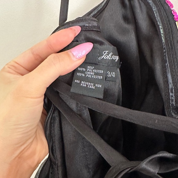 Dave & Johnny Black and Pink Prom/Cosplay Formal Tulle Dress - Picture 7 of 8